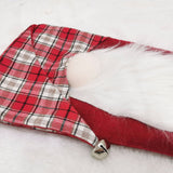 2Pcs Set Christmas Stocking Sack Xmas Gift Candy Bag Xmas Tree Pendant Socks Red