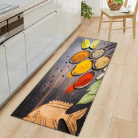 FancyGrab Non-Slip Home Kitchen Floor Mat Spice Print Dining Room Mat Style 2