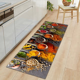 FancyGrab Non-Slip Home Kitchen Floor Mat Spice Print Dining Room Mat Style 4