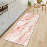 FancyGrab Marble Style Home Non-Slip Kitchen Floor Mat Bedroom Entrance Doormat Pink