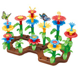 76Pcs Kids Flower Garden Building Toys Gardening Pretend Gift