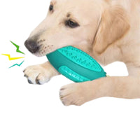 Dog Toothbrush Chew Stick Treat Balls Dispensing Dog Toys -Blue