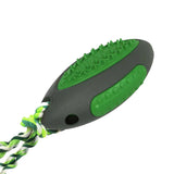 Dog Toothbrush Chew Stick Treat Balls Dispensing Dog Toys -Green