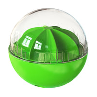 Pet Dog Squeaky Treat Balls Toys Pet Chew Feeder Toys Pet Food Dispenser-Green