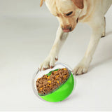 Pet Dog Squeaky Treat Balls Toys Pet Chew Feeder Toys Pet Food Dispenser-Green