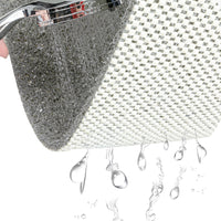 Anti-Slip Shower Loofah Bathroom Bath Mat Carpet Water Drains 40 x 60cm -Grey