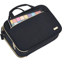 Travel Toiletry Bag Portable Makeup Organizer Stand Up Cosmetic Bag -Black