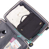 Travel Toiletry Bag Portable Makeup Organizer Stand Up Cosmetic Bag -Black