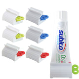 6Pcs Toothpaste Squeezers Easy Stand Rolling Dispenser Holders