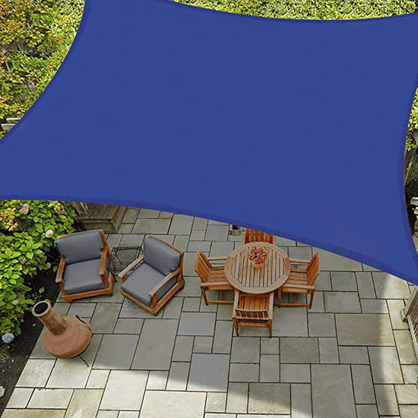 Sun Shade Sail Canopy UV Block Water Resistant Pergola Shade Cover for Patio Garden Backyard 300 x 300cm-Blue