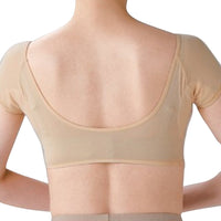 Underarm Sweat Vest Women Armpit Sweat Pads Washable Reusable L-Beige