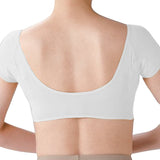 Underarm Sweat Vest Women Armpit Sweat Pads Washable Reusable M-White