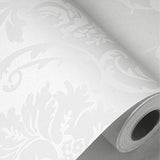 Wallpaper Self Adhesive Non-woven Wall Paper Roll Kitchen Home Decoration-White