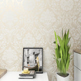 Wallpaper Self Adhesive Non-woven Wall Paper Roll Kitchen Home Decoration-Beige