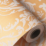 Wallpaper Self Adhesive Non-woven Wall Paper Roll Kitchen Home Decoration-Yellow