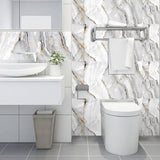 10Pcs Marble Style Mosaic Tile Wall Stickers Waterproof Wallpaper Removable Decal Kitchen Bathroom-Style 1