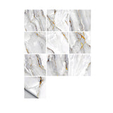 10Pcs Marble Style Mosaic Tile Wall Stickers Waterproof Wallpaper Removable Decal Kitchen Bathroom-Style 1