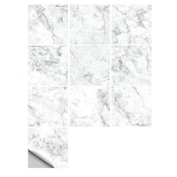 10Pcs Marble Style Mosaic Tile Wall Stickers Waterproof Wallpaper Removable Decal Kitchen Bathroom-Style 3