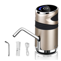 USB Rechargeable Automatic Electric Water Pump Dispenser Water Drinking Bottle-Gold