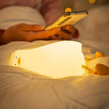 LED Duck Lamp Cute Light Duck Silicone Dimmable Nursery Night Light Rechargeable Bedside Touch Lamp