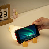 LED Duck Lamp Cute Light Duck Silicone Dimmable Nursery Night Light Rechargeable Bedside Touch Lamp