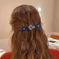 8 Pcs Sparkling Braided Hair Clips Double Bangs Hair Clips Braided Decor