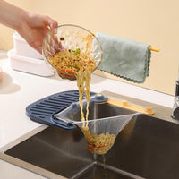 Triangular Kitchen Sink Strainer Vegetable Fruit Drainer with 50 Mesh Bags