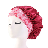 3Pcs Women Head Scarf Hair Wrap Cap Hat Headband Sleeping Bonnet-Style 1