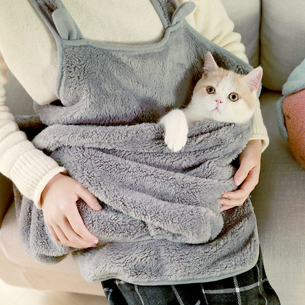 Pet Carrier Bag Pet Small Dog Cat Sling Apron Accompany Sleeping Bag Blanket with Pocket
