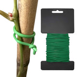 2 Rolls 10M Garden Tie Reuseable Twist Wire Plant Trees Bundle Fence Cable Supporting Wire