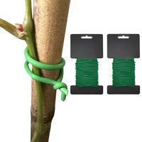 2 Rolls 10M Garden Tie Reuseable Twist Wire Plant Trees Bundle Fence Cable Supporting Wire