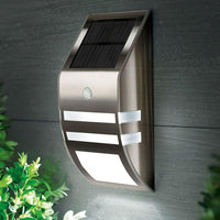 Solar LED Wall Light Wireless Motion Sensor Outdoor Garden Light