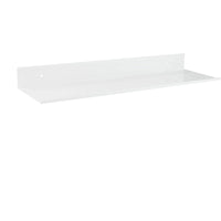 Wall Mount Floating Shelf Brackets Towel Rail Rack Display Shelves Bathroom White