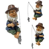 Garden Ornament Mini Dolls Statues Fishing Dwarf Garden Decoration