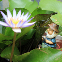 Garden Ornament Mini Dolls Statues Fishing Dwarf Garden Decoration