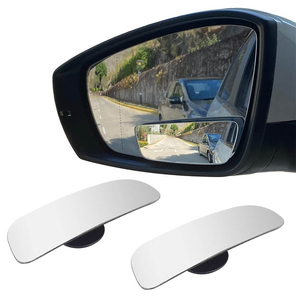 Pair of Adjustable Car Blind Spot Mirror Rectangular Frameless Rear View Mirrors