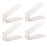 4Pcs Adjustable Shoe Slots Organizer Shoe Stacker Shoe Rack Space Saver Storage Holders