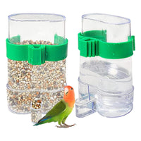 2Pcs Automatic Bird Water Food Dispenser Bird Water Feeder Seed Food Container