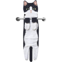 Cat Funny Hanging Hand Towels for Bathroom Kitchen Gifts for Cat Lovers-Style 3