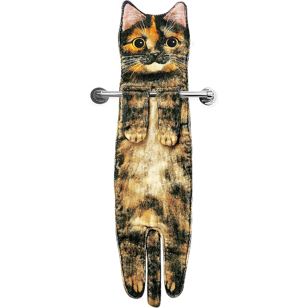 Cat Funny Hanging Hand Towels for Bathroom Kitchen Gifts for Cat Lovers-Style 4