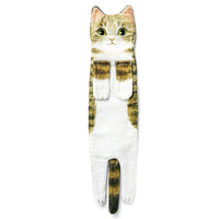 Cat Funny Hanging Hand Towels for Bathroom Kitchen Gifts for Cat Lovers-Style 5