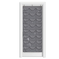 Hat Rack 24 Pocket Over the Door Cap Organizer for Baseball Cap Collection Dark Grey