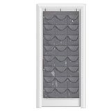 Hat Rack 24 Pocket Over the Door Cap Organizer for Baseball Cap Collection Dark Grey