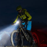 Rechargeable Bicycle Lights Set Bright 4+6 Modes Front Light and LED Back Taillight