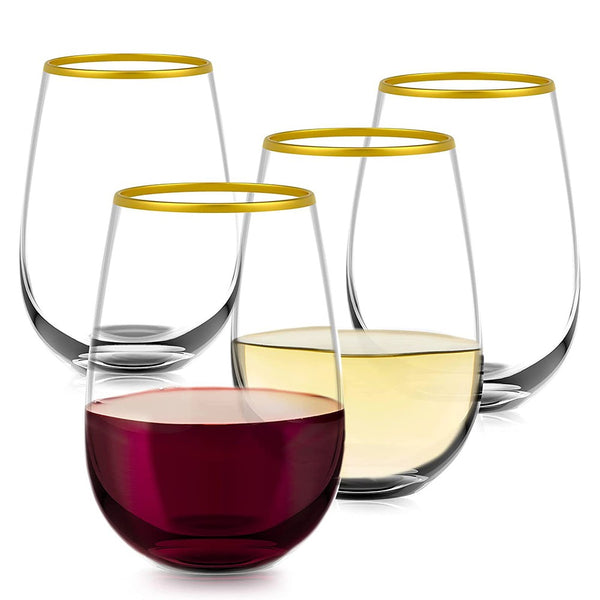 4pcs Reusable Shatterproof Plastic Drinks Tumbler Wine Glass Beer Cups