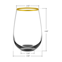 4pcs Reusable Shatterproof Plastic Drinks Tumbler Wine Glass Beer Cups