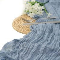 Tulle Doily Table Runner Boho Table Runner Wedding Table Decor Blue