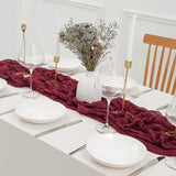 Tulle Doily Table Runner Boho Table Runner Wedding Table Decor Wine Red