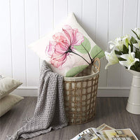 4Pcs Flower Pillow Cover Linen Pillow Case for Living Room Couch Sofa Home Decor