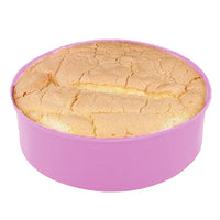 Silicone Round Cake Pan Non-stick Baking Tray Mould DIY Bakeware Purple